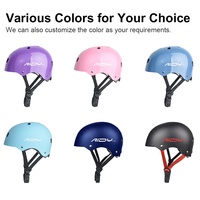 Casque de skateboard, de roller et de vélo d'équilibre pour enfants et adultes, certifié CE EN 1078, multi-sports, personnalisable, plusieurs couleurs
