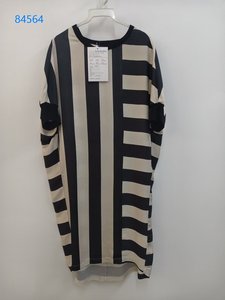 Abito Oversize <span class=keywords><strong>Luciola</strong></span>, Elegante e Casual, Vestito a Righe Midi per Donne, Manica Corta, da Ufficio a Weekend - Product Image 6