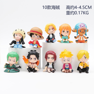HESPER 10PCS/SET 5CM 1 Piece Luffy Zoro Ace Chopper Figurine en PVC de dessin animé - Product Image 2