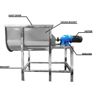 Mélangeur à ruban industriel pour poudres, machine de mélange à ruban pour poudres industrielles - Product Image 1