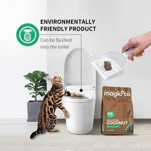 Groothandelsprijs Oem Superieure Geurbestrijding Kattenbakvulling Milieuvriendelijk Kokos Kattenbakvulling Voor Een Fris Huis - Product Image 3