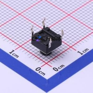 UK-B0202-G6-160 Tactile Switch Through hole-4P,6x6mm Switch Single Pole Single Throw Round Button 1.6N Through Hole - Product Image 2