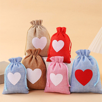 Sacs cadeaux en toile de jute avec cordon de serrage, grands sacs cadeaux à cordon, pochettes cadeaux bonus pour les faveurs de mariage, les fêtes et les festivals