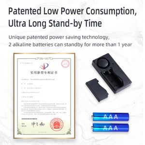 Sensor de vibración de fácil instalación, alarma de seguridad, Control remoto, sirena de 110db para puerta de ventana de apartamento, antirrobo - Product Image 5