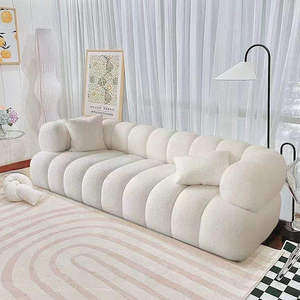 Sofá Modular Convertible Nórdico Minimalista, con Espuma de Alta Resiliencia sin Huesos, Forro de Lana de Cordero Ecológica, para Hotel o Villa - Product Image 1