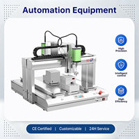 Robot de distribution à double caméra et double station, système de distribution de colle industriel de table personnalisable