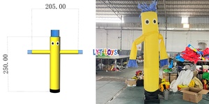 Muñeco Inflable Oxford Resistente a la Intemperie, Bailarín de Aire para Exteriores, Marioneta Publicitaria con Ventilador para Todas las Estaciones - Product Image 5