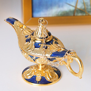 Metal Zinklegering Emaille <span class=keywords><strong>Aladdin</strong></span> <span class=keywords><strong>Genie</strong></span> Lamp Voor Woonkamer Decoratie Geschenken - Product Image 6