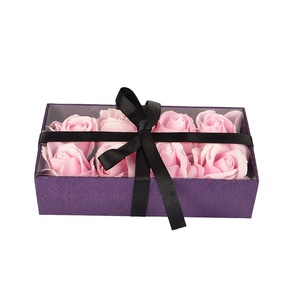Custom Size Clear Favor Boxes window pvc lid Transparent bouquet big bow rectangle Flower gift box with Wedding