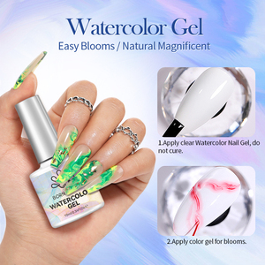BORN PRETTY 10ml Gel <span class=keywords><strong>à</strong></span> <span class=keywords><strong>ongles</strong></span> transparent effet aquarelle, gel marbré pour nail art, manucure - Product Image 2