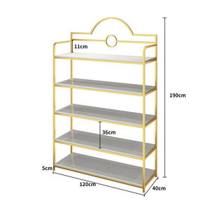 Vente en gros d'étagères modernes en acier inoxydable pour magasin de vêtements <span class=keywords><strong>Boutique</strong></span> présentoirs à vêtements de style européen pour magasin de détail - Product Image 6
