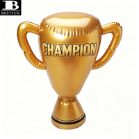 Grande Coupe Gonflable Dorée pour Fête Thème Sportif, Haute Visibilité, Trophée de Champion en Vinyle de 16 Pouces, Décoration de Récompense