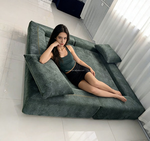 Luxueux Canapé-Lit Pliable et Compressible Moderne avec Coussins Moelleux, Ensemble <span class=keywords><strong>Modulable</strong></span> Convertible pour Salons Modernes - Product Image 6