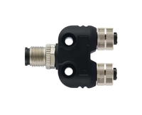 Boîtier de jonction M12 direct usine pour distribution d'alimentation de capteurs, WAIN 8 ports 4 broches M12x1 femelle IP67 PA66 M23 entrée 12 broches