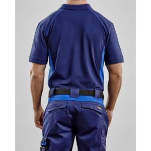 BLAKLADER - 332410508985XL Polo azul marino/azul aciano-EAN 7330509405291 CAMISETAS Y POLOS DE TRABAJO - Product Image 4
