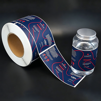 Etiquetas Autoadhesivas Rectangulares Personalizables Jinyu, Resistentes al Agua y a los Rayos UV, para Embalaje de Botellas, Etiqueta Personalizada Profesional