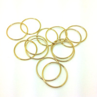 Bague simple remplie d'or 14 K de haute qualité, véritable anneau rempli d'or 14 k