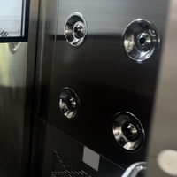 Douche d'air Haolan pour salle blanche, nouvelle génération, en acier inoxydable SUS304, pré-filtre, purificateur d'air intelligent à faible bruit, capacité 1 personne, triphasé