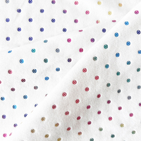 Vente chaude Super Doux Velboa Tissu Microfibre Polyester Flocon De Neige En Relief Velours Tissu