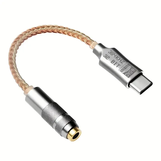 USB Type C to 3.5mm Adapter ALC5686 HiFi Portable Digital Audio Decoding Amp DAC Type-C Microphone Jack Earphone Converter