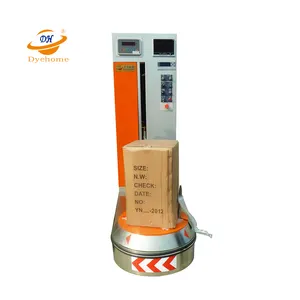 Automatic airport luggage palet wrapping machines small portable electric baggage pallets wrap machine