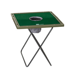 Table de Mahjong Pliante de Luxe en Acier Inoxydable Durable Facile <span class=keywords><strong>à</strong></span> Transporter Rangement Compact pour la Maison et les Voyages Camping en Famille - Product Image 3