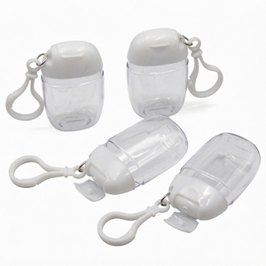 ขวดพลาสติกเปล่า OEM สำหรับใส่เจลแอลกอฮอล์แบบพกพา สำหรับเด็ก ใช้กลางแจ้ง โรงเรียน วัสดุ PETG ฝาแบบพลิกปิดสนิท ป้องกันการรั่วซึม ขนาด 30 มล. 1 ออนซ์ พิมพ์ลายสกรีน - Product Image 1