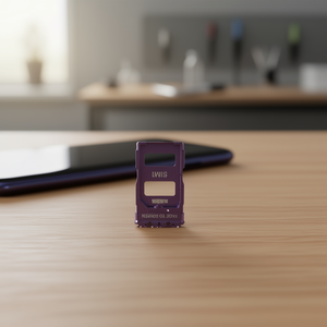 Vassoio porta SIM in metallo viola per Xiaomi Mi 11 5G, inserto fronte-verso schermo - Product Image 3