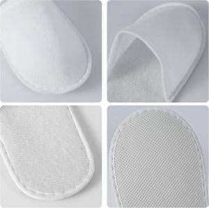 Pantuflas desechables para invitados, pantuflas de spa, pantuflas para invitados, pantuflas desechables lavables para el hogar, pantuflas al por mayor para viajes - Product Image 5