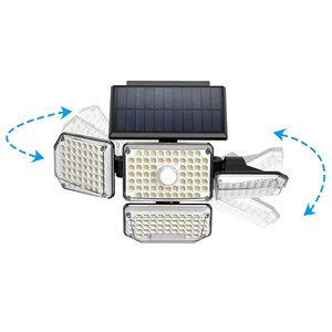 Đèn <span class=keywords><strong>Led</strong></span> STARYNITE 214 30 Watts 4 Đầu 430 Lumens Cảm Biến Chuyển Động Ngoài Trời Đèn Năng Lượng Mặt Trời An Ninh - Product Image 3
