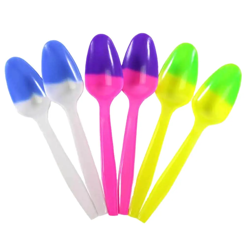 Custom Hot Water Cold Water Feeding Temperature Sensitive Baby Change Color Spoon