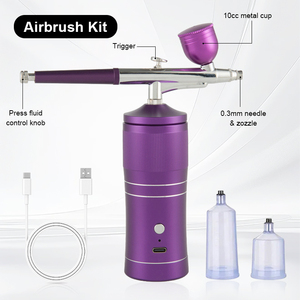 Instrument d'injection d'oxygène facial à haute pression Portable poche beauté pneumatique stylo de pulvérisation peinture Nail Art maquillage <span class=keywords><strong>aérographe</strong></span> - Product Image 4