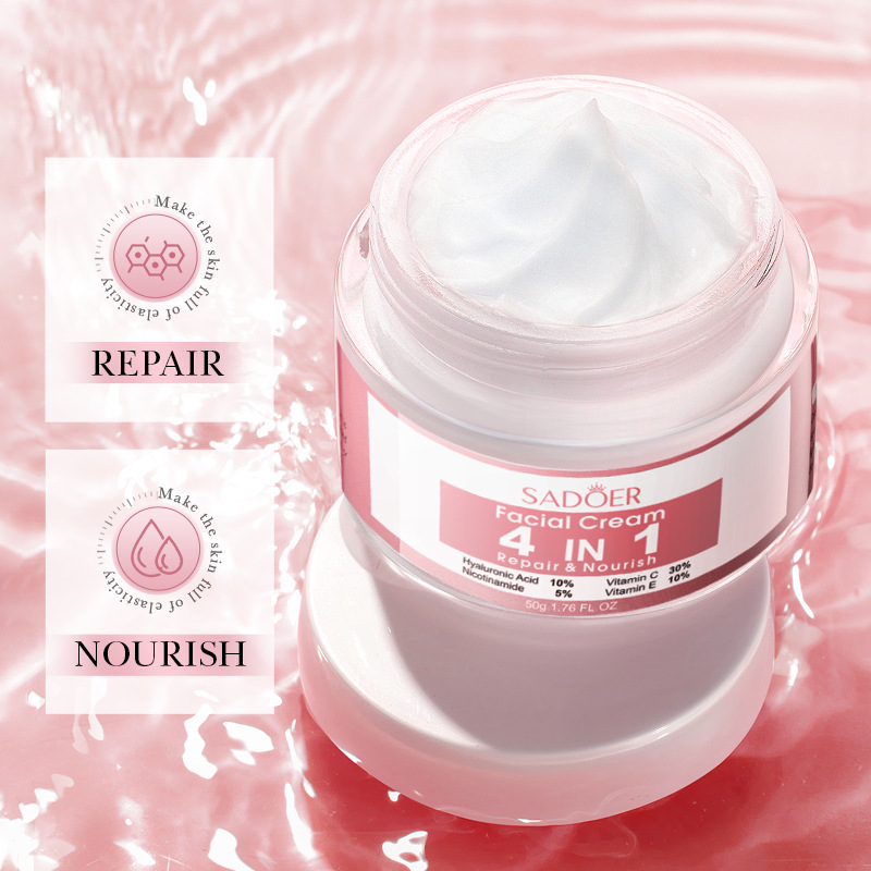 Hot Selling 4 in 1 Skin Care Series Sadoer Moisturizing Moisturizing Skin Cream