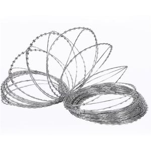 Malha de Fio Galvanizado de Design Original com Lâminas e Cordas com Espinhos para Proteger a Cerca Contra Enrolamento e Dobra - Product Image 2