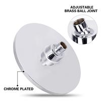 Ensemble de douche encastré moderne en ABS, avec pommeau de douche supérieur de 8 pouces style pluie, finition électroplaquée, pour salle de bain