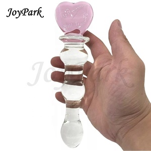 JoyPark Herbruikbare Kristallen Handgreep G-Spot Wizard Glazen <span class=keywords><strong>Dildo</strong></span> Anale Plug Prostaat Massager Veilig 100% Waterdicht Seks Speelgoed - Product Image 2