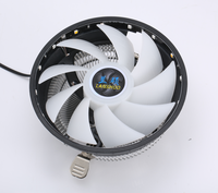 Processeur dissipateur thermique intégré RVB ventilateur de refroidissement haute efficacité éclairage arc-en-ciel silencieux refroidi par air boîtier PC ventilateurs de refroidissement CPU