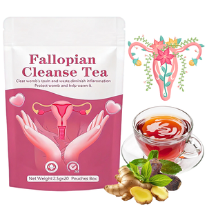 شاي تنظيف قناة فالوب الطبيعي، أكياس شاي أعشاب عضوية لدعم الخصوبة وصحة الرحم وتوازن الأس الهيدروجيني - Product Image 3