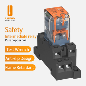 Relé Electromagnético Intermedio Pequeño LANBOO F18 HH54 MY AC DC 12 24 <span class=keywords><strong>220V</strong></span>, Relé Transparente Grande de 8 Pines - Product Image 5