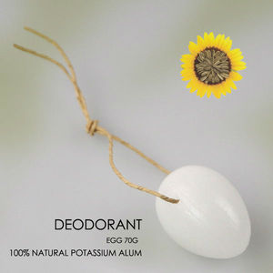 Magicare 70g Bloc d'alun d'œuf avec corde Déodorant cristallin 100% sel minéral naturel Unisexe - Product Image 3