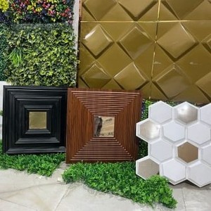 Phổ biến bán tường trang trí nội thất 3D PVC trần dễ dàng cài đặt không thấm nước tấm Tường - Product Image 1