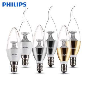 Ampoule LED <span class=keywords><strong>PHILIPS</strong></span> en forme de bougie, culot E14, 45W 65W, pour usage extérieur, petite pointe à vis, ampoule en cristal à queue de tirette - Product Image 1