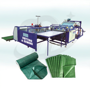 Machine à coudre entièrement automatique Haosen pour la découpe de rouleaux de tissu plastique, machine à fabriquer des sacs en PP tissé de 50 kg pour le riz, fabricant - Product Image 1