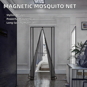 Cortina de puerta antipolvo para mosquitera, mosquitera de nailon, Rollo fácil, mosquitera magnética muy atractiva y moderna, gran oferta - Product Image 2