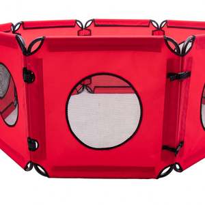 Parc de jeu multifonctionnel personnalisable pour animaux de compagnie, clôture de sécurité portable pour chiens et chats, parc de jeu mobile détachable pour animaux de compagnie en voyage - Product Image 3