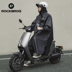 Áo mưa thể thao ROCKBROS chất liệu EVA, áo khoác chống mưa có mũ trùm đầu, áo mưa dùng lại được dành cho người đi xe máy - Product Image 2