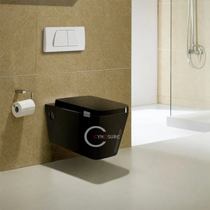 Salle de bain toilette suspendue par gravité toilette sanitaire ronde une pièce Wc toilette suspendue murale 2025 nouveaux produits - Product Image 5