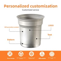 Tasse à café élégante, durable, moderne et minimaliste avec bord roulé, de qualité alimentaire, réutilisable pour le café glacé et les boissons froides