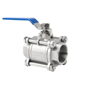Thép không gỉ SS316 SS304 3-Piece đúc mông hàn van bi nội bộ bspt NPT bspp Chủ Đề Công nghiệp Float Van điều khiển 304 - Product Image 1