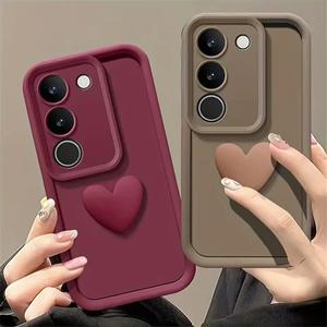 Funda de Silicona Suave Mate con Corazón 3D para Samsung Galaxy S25 S24 S23 S22 Ultra S21 Plus S20 FE, Protector de Teléfono Antigolpes - Product Image 2